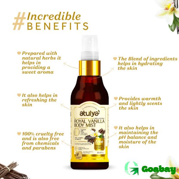 Atulya natural body spray royal vanilla - Image 2