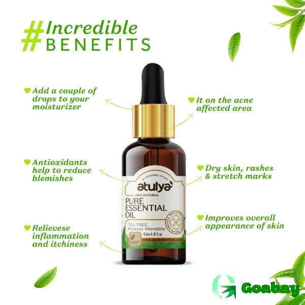 Atulya tea tree essential oil - 15ml - Image 2