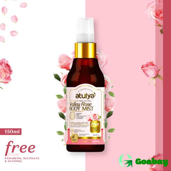 Atulya natural body spray valley rose