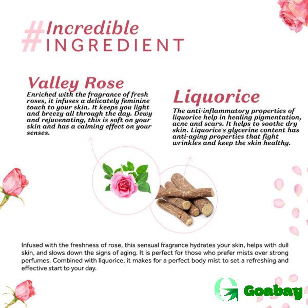 Atulya natural body spray valley rose - Image 3