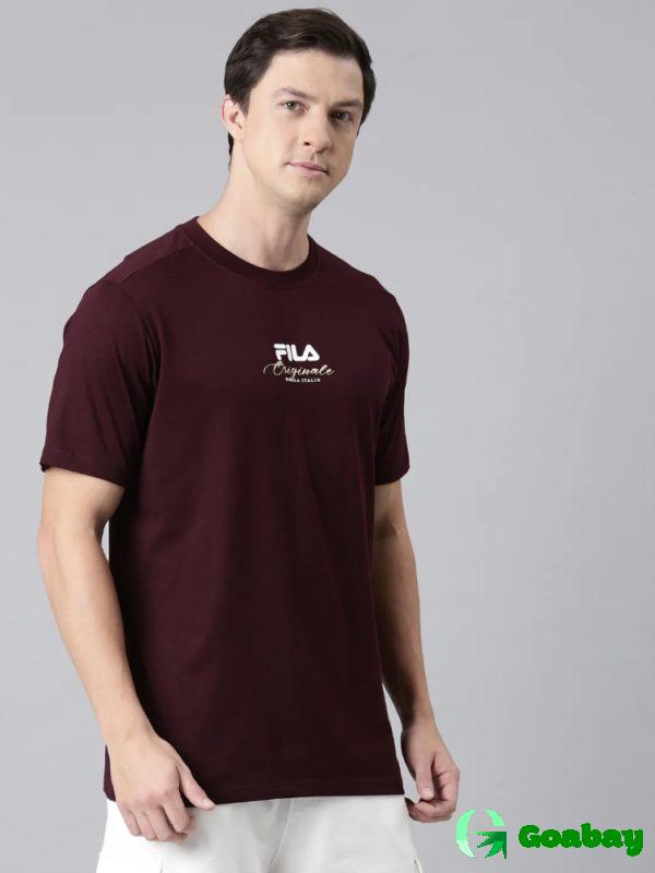 Фила Футболка Мужская Maroon Regular Fit