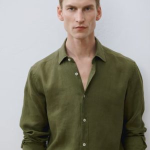 Манго Рубашка Linen