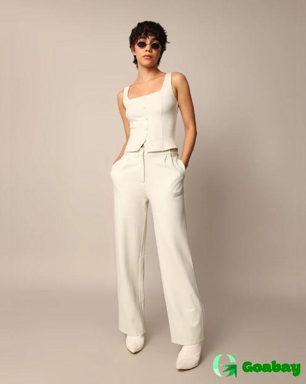Only Pants LIGHT GREEN HIGH RISE - Image 2