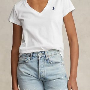 Ralph Lauren Women T-Shirts Jersey V-Neck